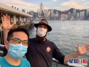 陳智遠帶Thor遊香江。